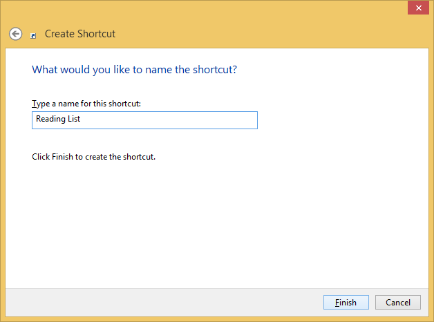 Name Shortcut